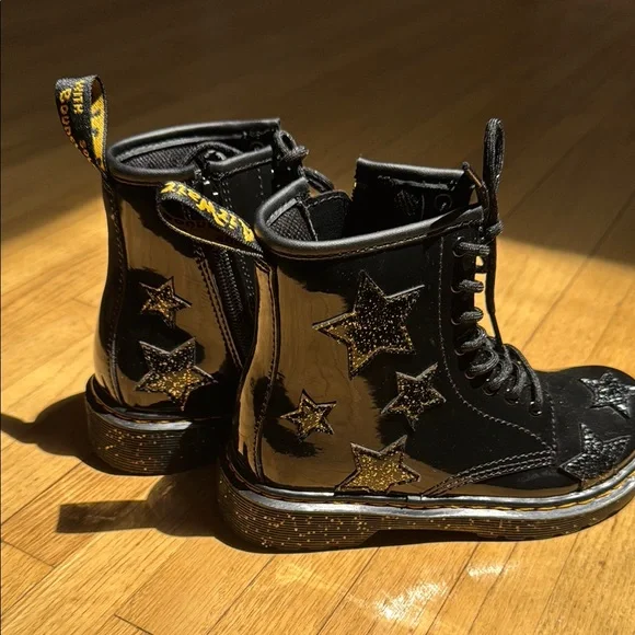 Dr. Martens | Shoes | Dr Martens Black And Gold Boots With Dr. Martens | Shoes | Dr Martens Black And Gold Boots With